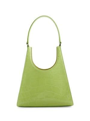 Rey Croc Embossed Leather Shoulder Bag | Saks Fifth Avenue OFF 5TH