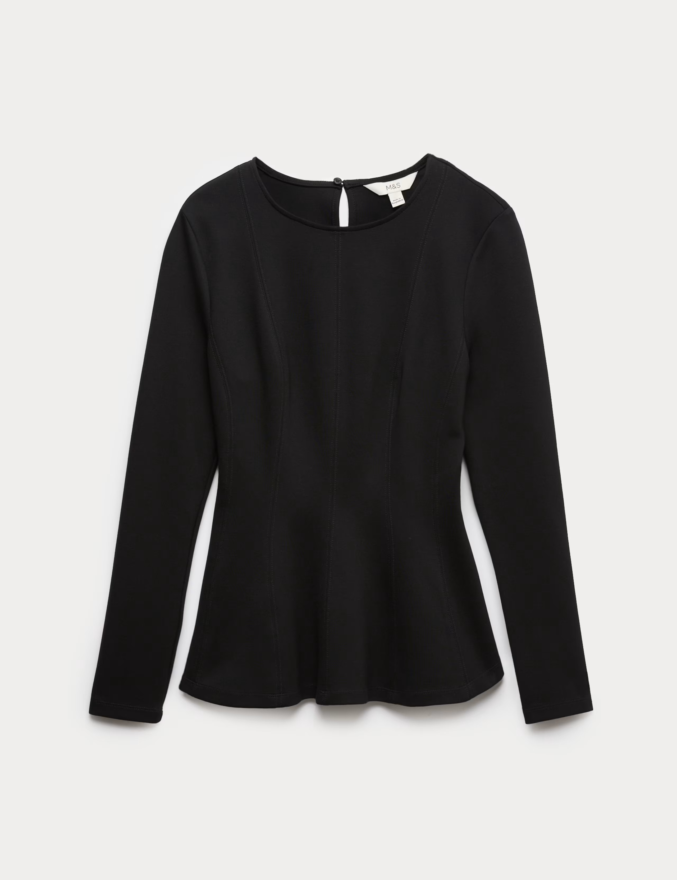 Waisted Long Sleeve Peplum Top | Marks & Spencer (UK)