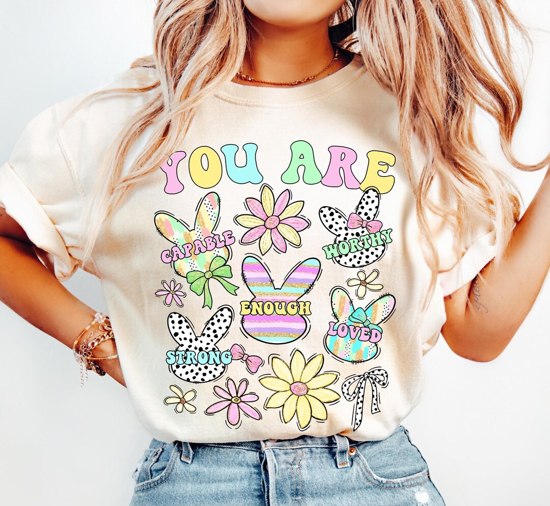 Teacher Easter Shirt, Easter Teacher Comfort Colors® Tshirt, Brushstroke Easter Bunny Spring Tea... | Etsy (US)