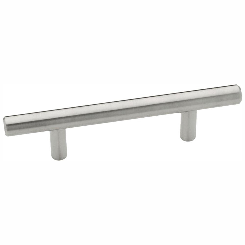 3 in. Stainless Steel Bar Drawer Center-to-Center Pull (4-Pack) | The Home Depot