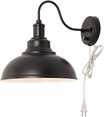 Kingmi Wall Lamp Dimmable Wall Sconce Black Industrial Vintage Farmhouse Wall Sconce Lighting Goo... | Amazon (US)