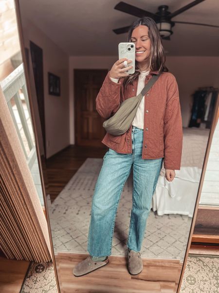 My jacket is old so I linked similar. Wearing a size small in my sweater and true size in my jeans. I sized down in the clogs because they stretch with wear.

#LTKSeasonal #LTKfindsunder100 #LTKstyletip