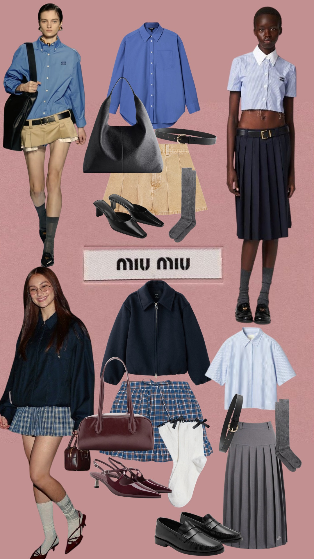 Back to School, Miu Miu Mood

You don’t need to spend a fortune to get the Miu Miu girl look. Think crisp shirts, pleated skirts, loafers, knee-high socks and structured bags for that polished, slightly undone back-to-school feel. Preppy, playful and easy to recreate without the designer price tag.

Miu Miu inspired, back to school, schoolcore, preppy style, pleated skirt, blue shirt, loafers, knee socks, structured bag, college style, autumn outfit, fall fashion, affordable style, designer inspired, outfit inspiration, fashion edit

#LTKFashionMonth #LTKuk #LTKautumn