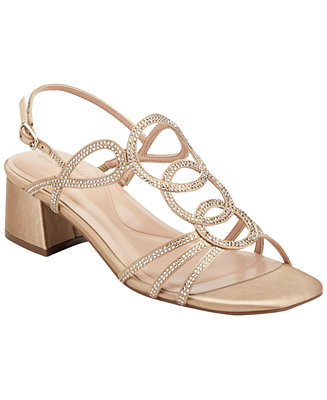 Women's Yana eFlex Embellished Block Heel Dress Sandals | Macy's