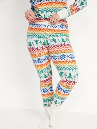 Matching Printed Thermal-Knit Pajama Leggings for Women | Old Navy (US)