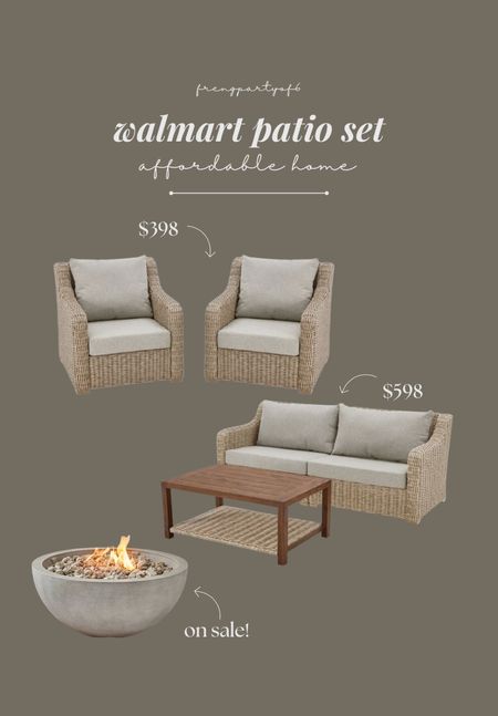 Walmart’s newest patio set for 2024! I love the color and woven style; however the chairs do not swivel. I do like this coffee table though! Everything includes a cover!

#LTKstyletip #LTKhome #LTKSeasonal