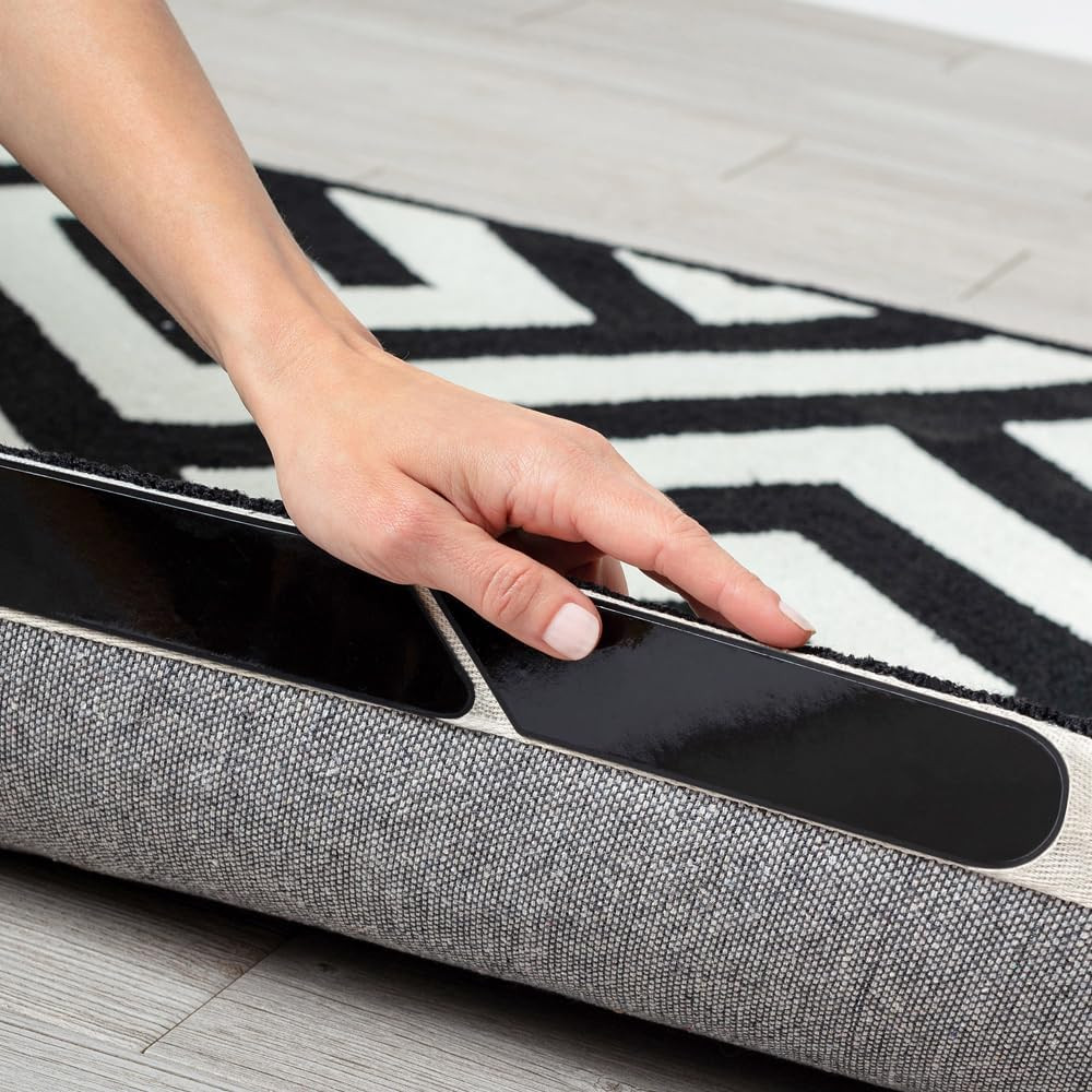 GORILLA GRIP® Extra Long Rug Grippers for Hardwood Floor, 12 Pack Black | Amazon (US)