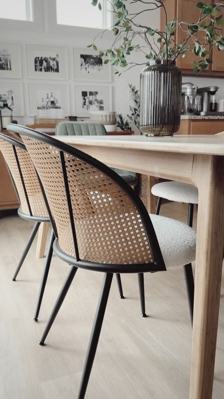 Rattan dining chairs from Wayfair!  Neutral home - organic home - dining room - kitchen chairs 

#LTKhome #LTKVideo #LTKsalealert