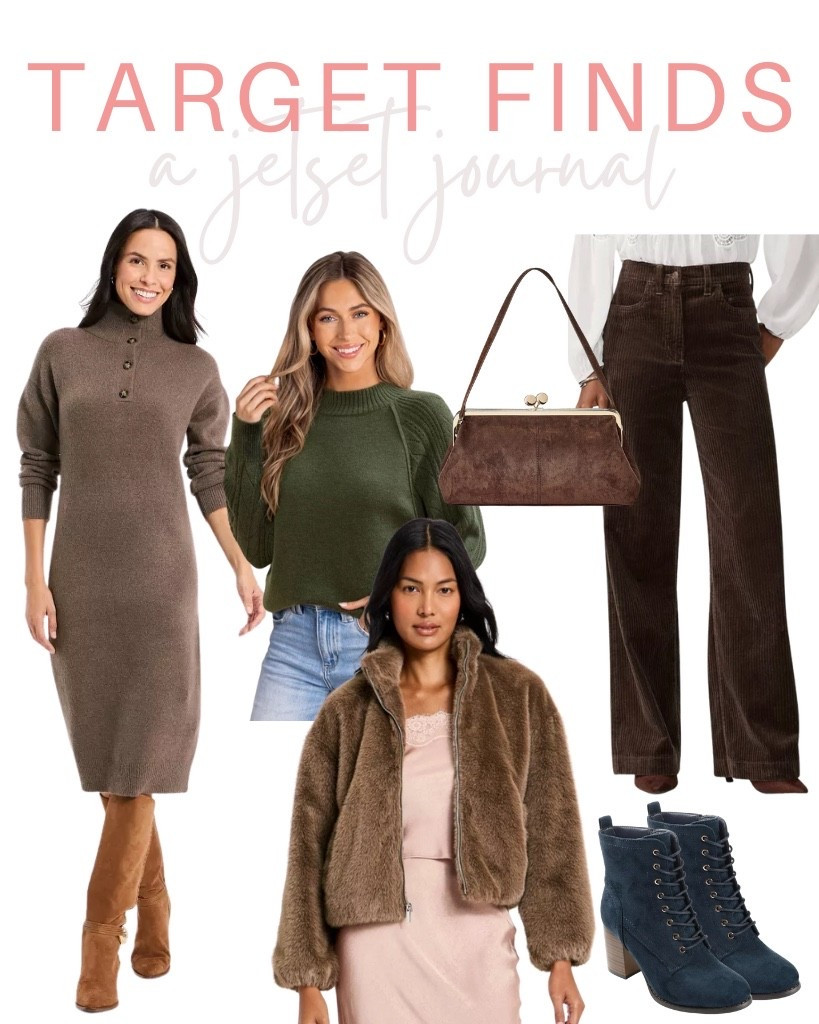 Grab these fashion pieces that make putting together cute fall outfits so easy and fun!
fall dress, brown pants, fall boots trendy look, thanksgiving, target essential, target finds, seasonal favorites, cozy outfits, everyday looks, fall style, fresh fashion, fall fashion

#LTKSeasonal #LTKFindsUnder50 #LTKU