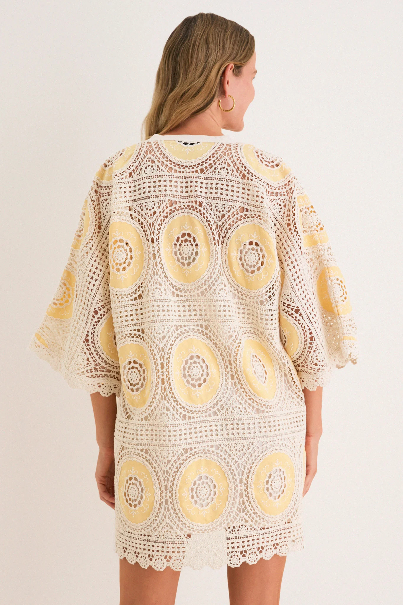 Sunshine Medallion Crochet Arles Mini Dress | Tuckernuck (US)