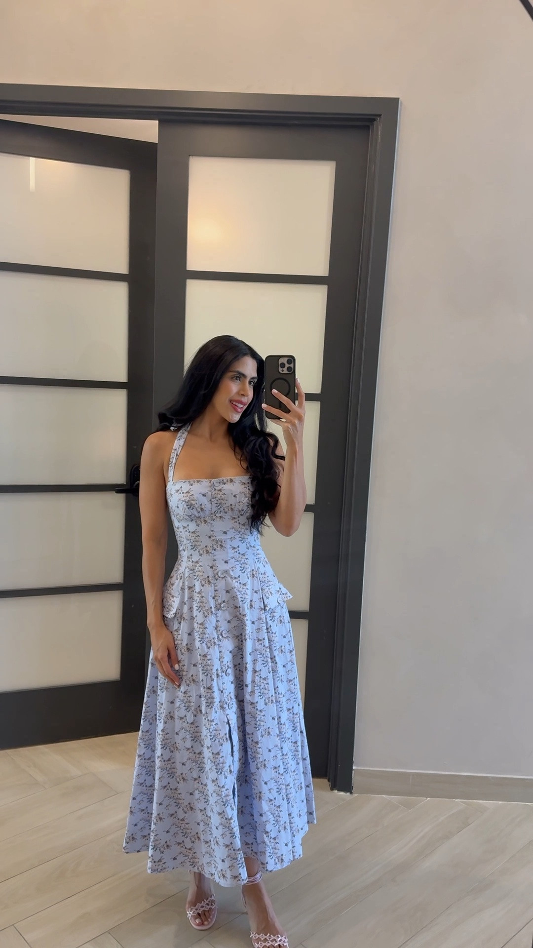 Linked the dresses from both stores — click through both options to find your size ✨