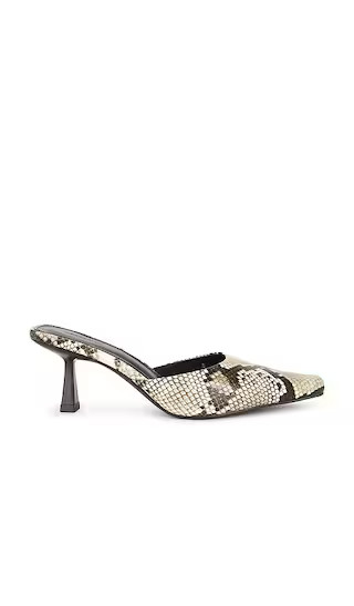 The Kingsley Heel Pump in Snake | Revolve Clothing (Global)