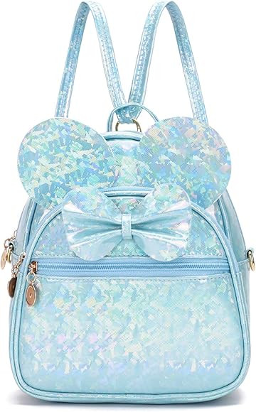 Girls Bowknot Polka Dot Cute Mini Backpack Small Daypacks Convertible Shoulder Bag Purse for Wome... | Amazon (US)