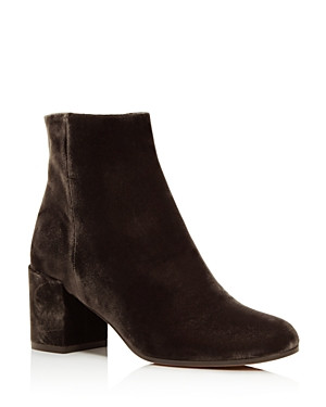 Vince Blakely Velvet Block Heel Booties | Bloomingdale's (US)