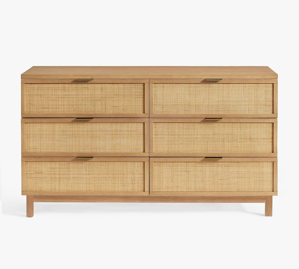 Westly Cane 6-Drawer Dresser (60") | Pottery Barn (US)