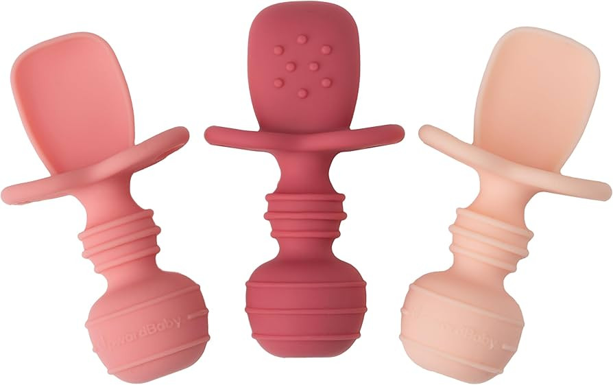 UpwardBaby Silicone Baby Spoons Self Feeding 6 Months - Feeding Essentials, Baby Led Weaning Supp... | Amazon (US)