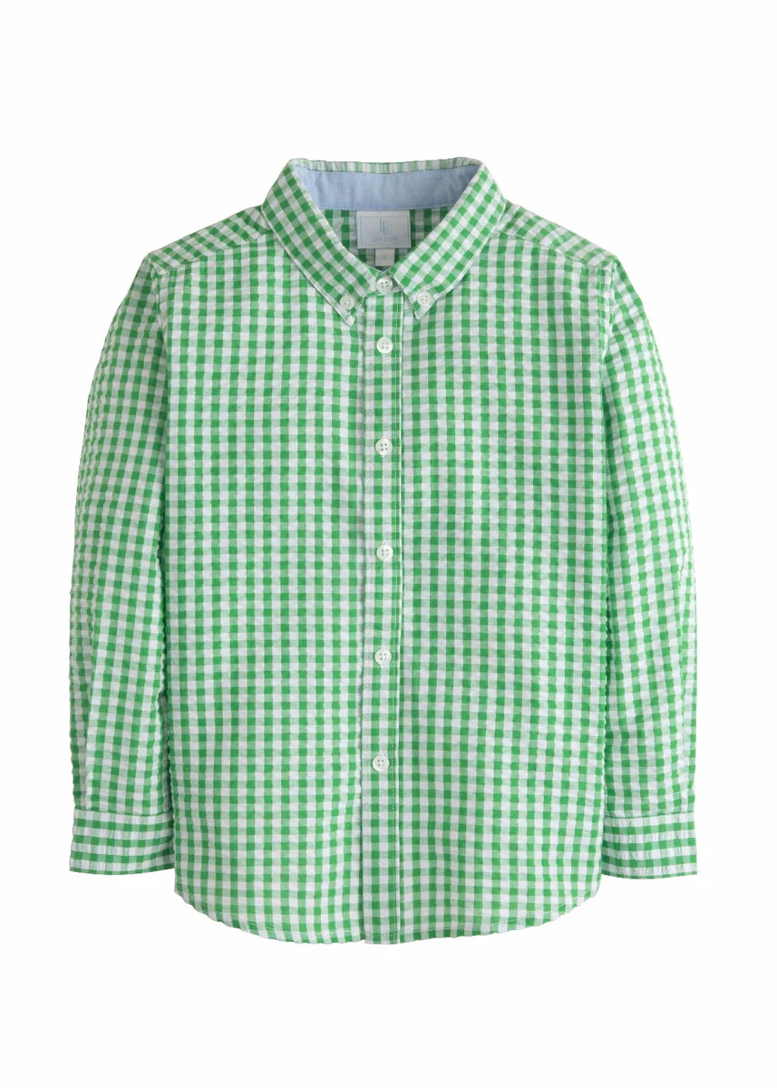 Button Down Shirt - Preppy Green | Little English