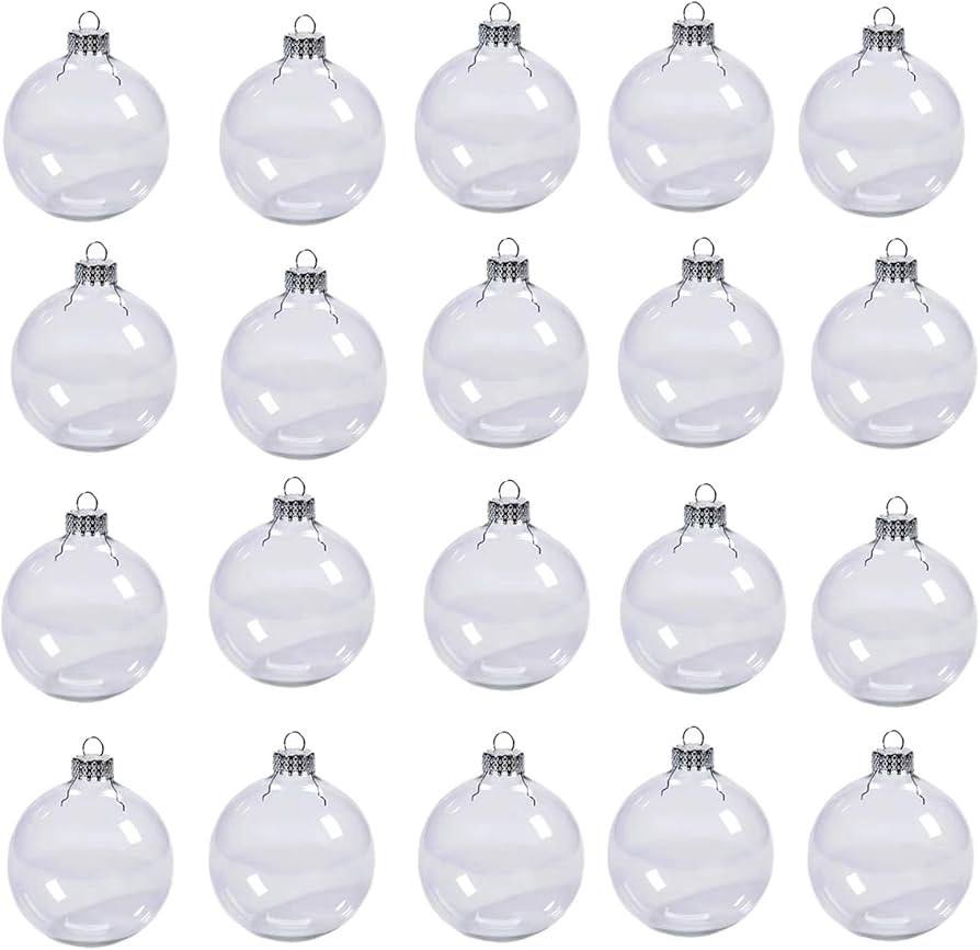 Wioilyoy20 PCS DIY Clear Decorative Ball Detachable Hanging Decorative Ball for DIY Craft Project... | Amazon (US)