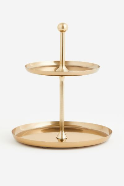 Metal Cake Stand - Gold-colored - Home All | H&M US | H&M (US + CA)