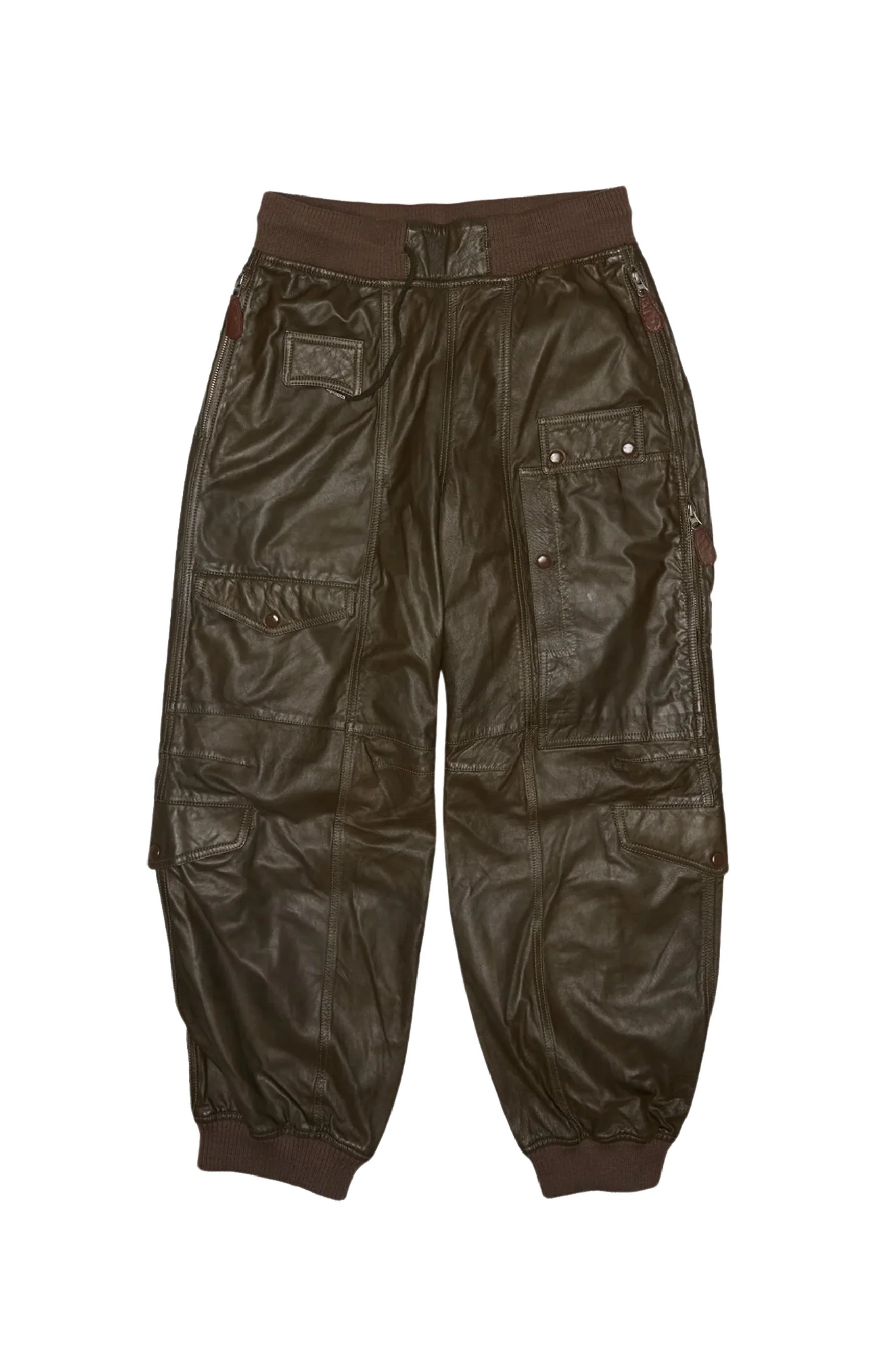 Multipocket Balloon Leather Pant | Ludivine