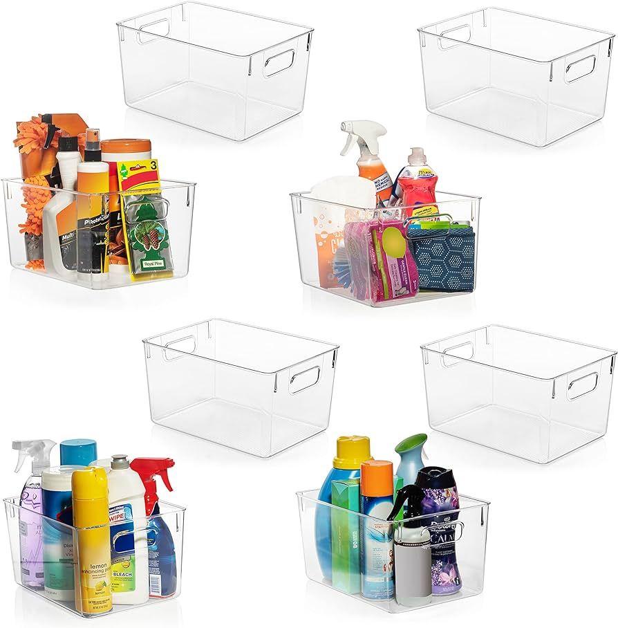 ClearSpace Plastic Bins – Perfect Kitchen Organization or Pantry Storage – Fridge Organizer, ... | Amazon (US)