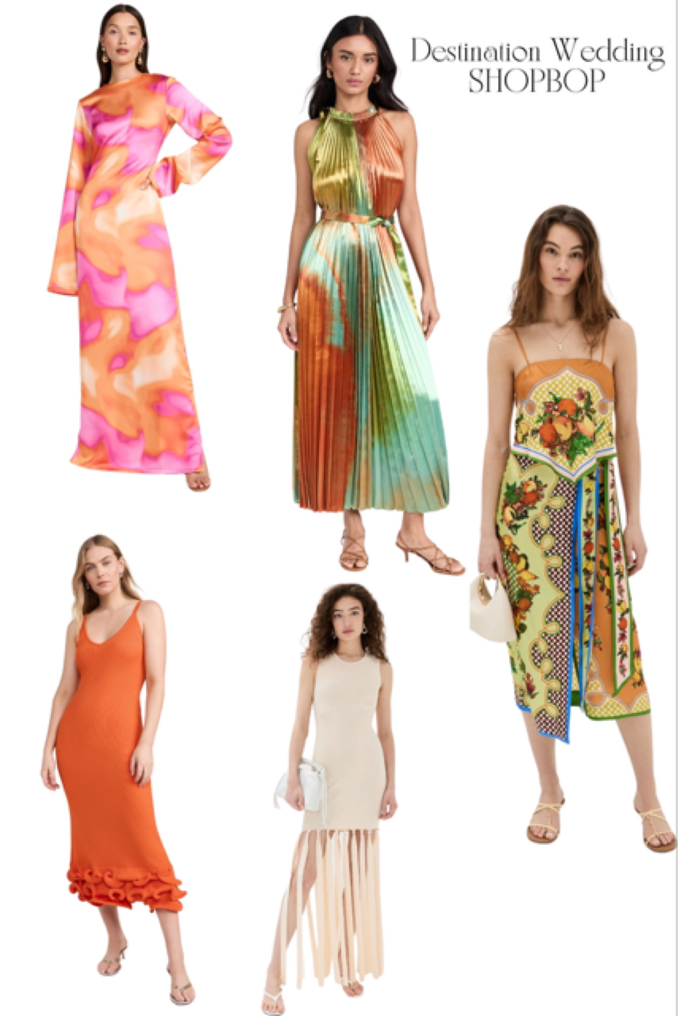 Shopbop has a new Destination Wedding category that is mind blowing with colorful and beautiful designs! 

#LTKParties #LTKWedding #LTKSaleAlert