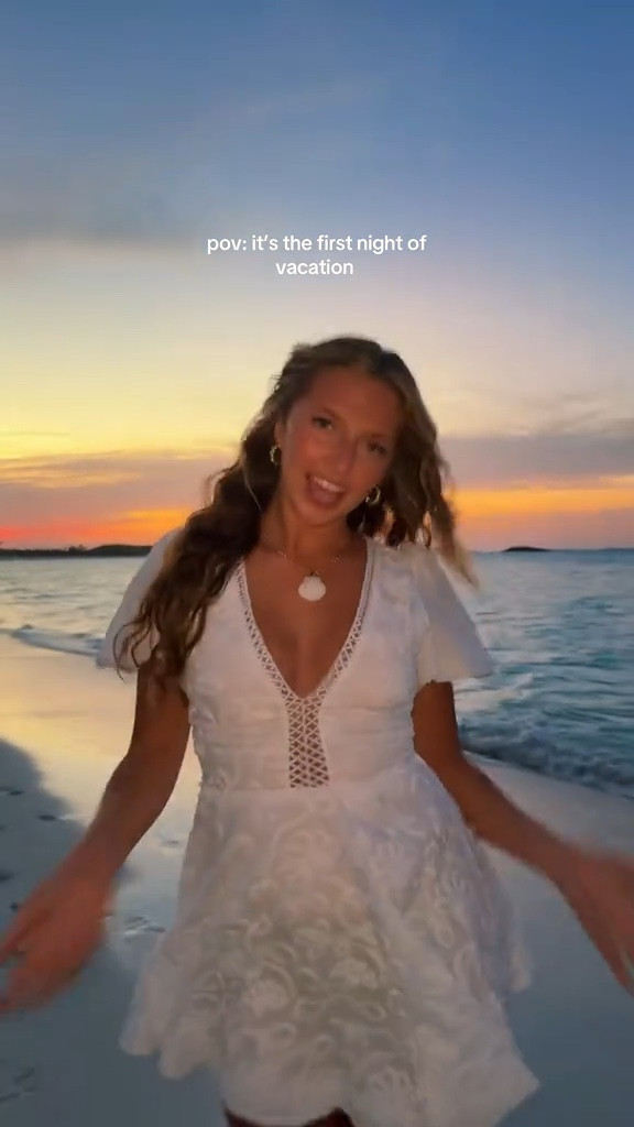 My dress is sold-out, but linking some other cute white dresses 🤍 Perf for a beach trip!!