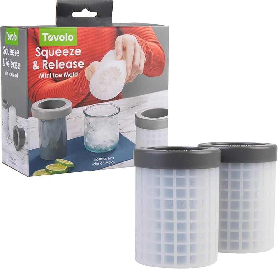 Tovolo Mini Ice Cylinder- Squeeze & Release- Set of 2, 1000422 | Amazon (US)