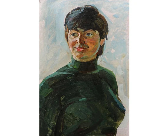 Sale 20% VINTAGE FEMALE PORTRAIT, Original Oil Painting by Soviet Russian artist A.Solodovnikov, 197 | Etsy (US)