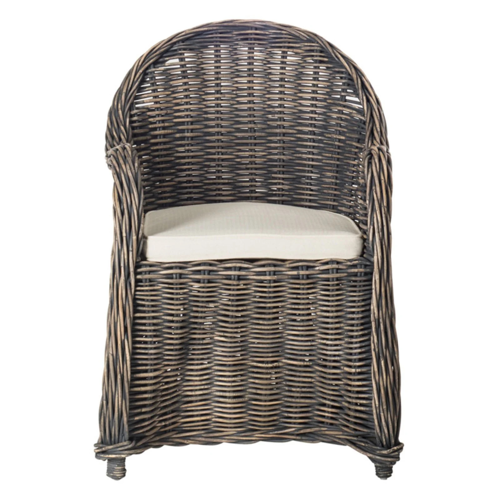 Safavieh Callista Wicker Club Chair, Black Wash | Walmart (US)