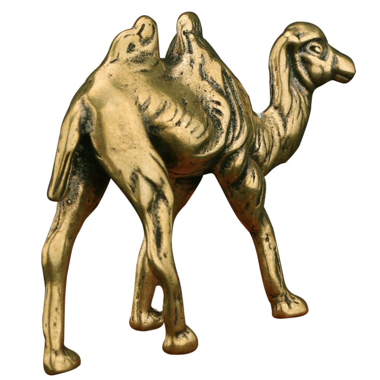 HOMSFOU Brass Camel Brass Animal Sculpture Desktop Camel Figurine Camel Nativity Figurine Figurin... | Amazon (US)