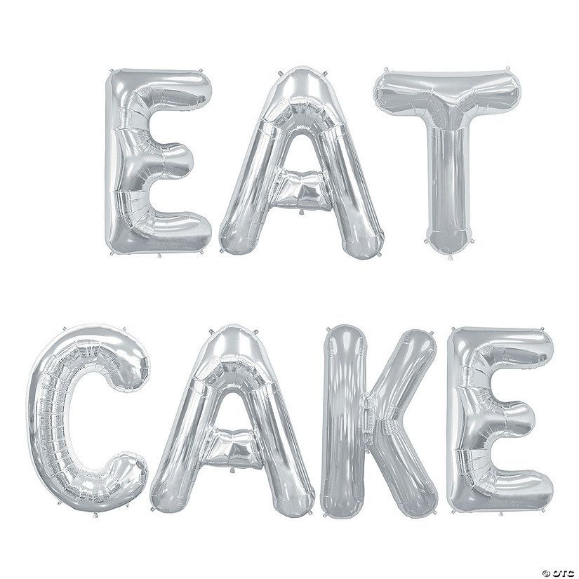 Eat Cake 34" Mylar Balloon Kit – 7 Pc. | Oriental Trading Company
