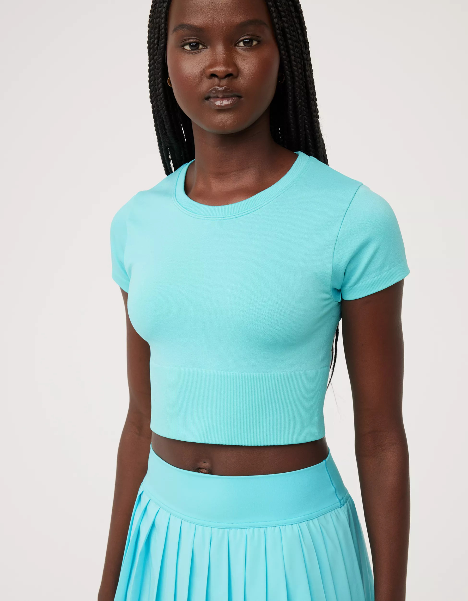 OFFLINE By Aerie Sidewalk Seamless Cropped T-Shirt | American Eagle Outfitters (US & CA)