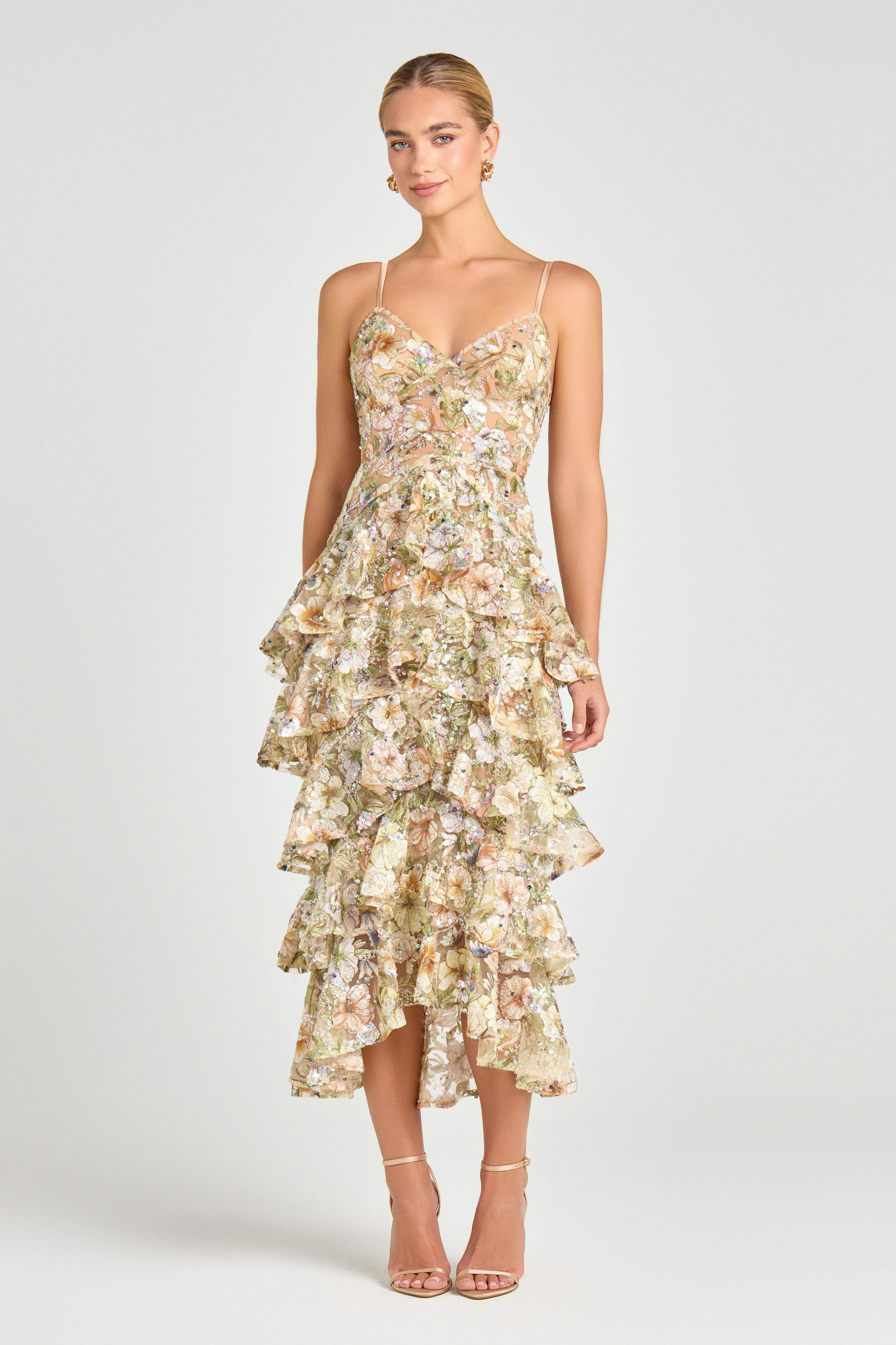 Saffron Floral Dress | Nadine Merabi