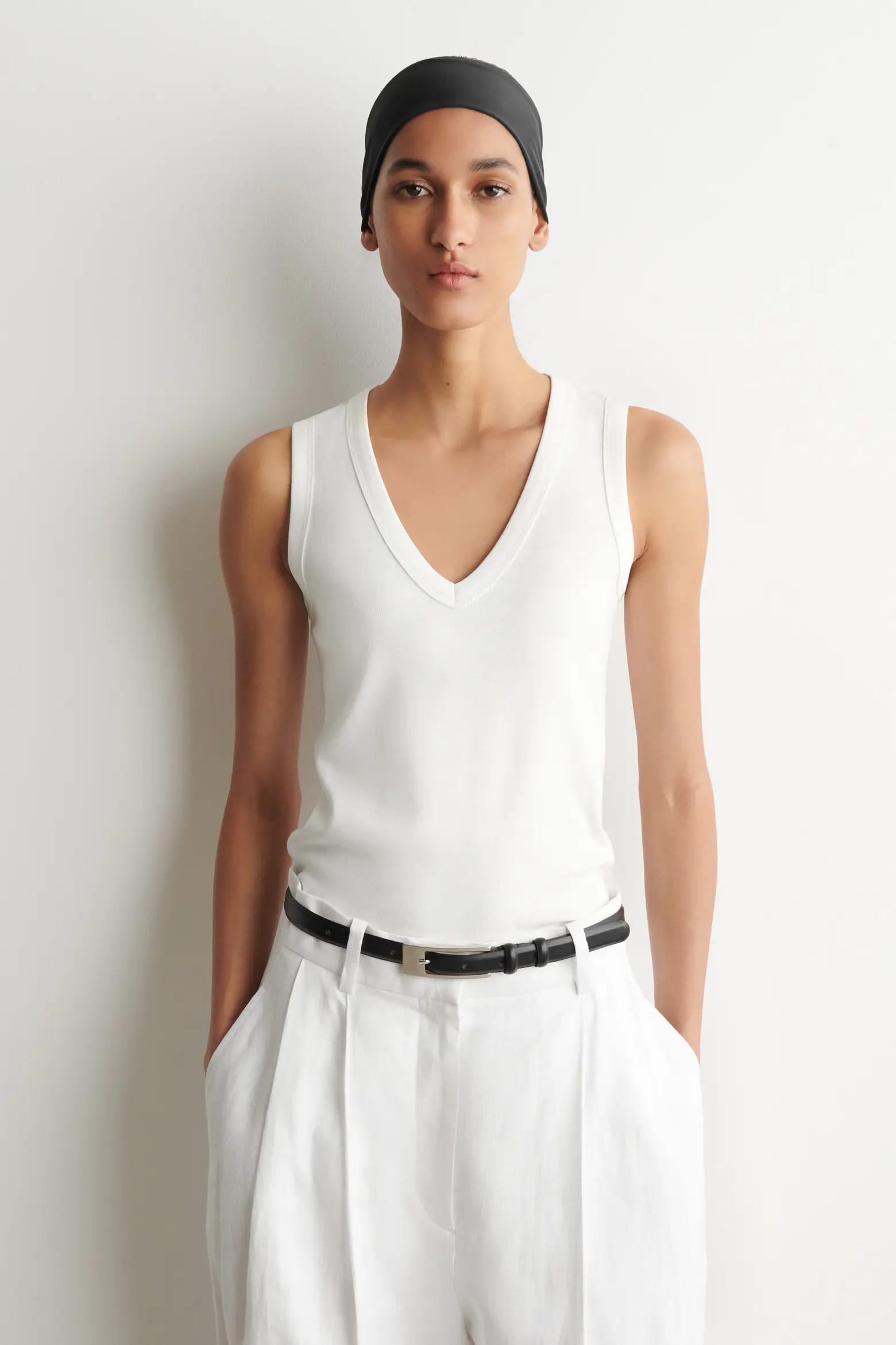 Cotton V-neck Tank Top (Women) | Nordstrom | Nordstrom
