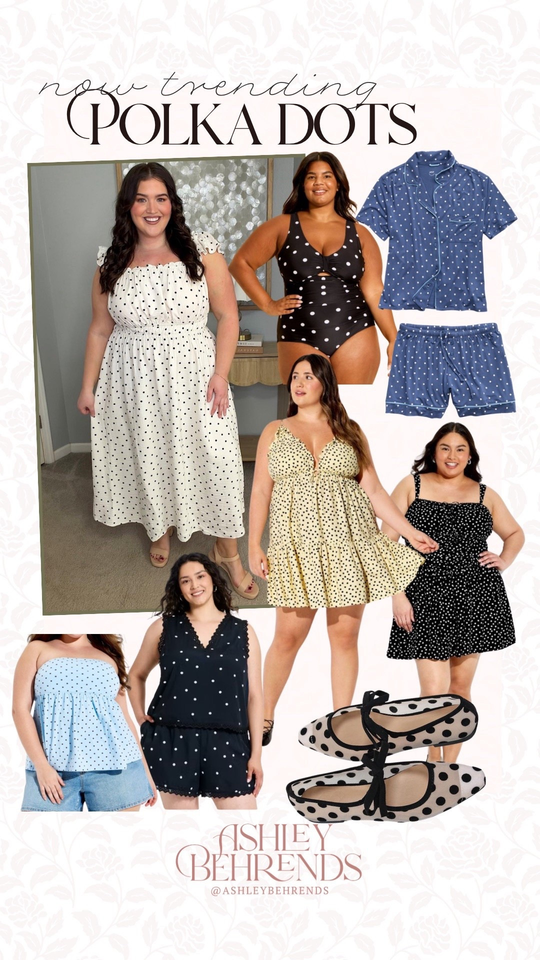 Polka dots are so cute, I hope this trend stays here forever. I love the traditional black and white polka dots, but these different colors are so fun! These mesh flats have been a bestseller and I can confirm, they are good! This Target dress is plus size friendly and so flattering. 
Polka dots outfit inspo 

#LTKPlusSize #LTKSeasonal #LTKSaleAlert