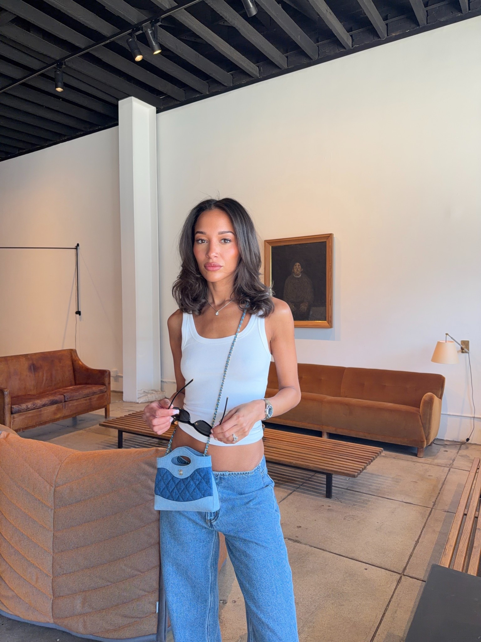 Basic white tee, ootd