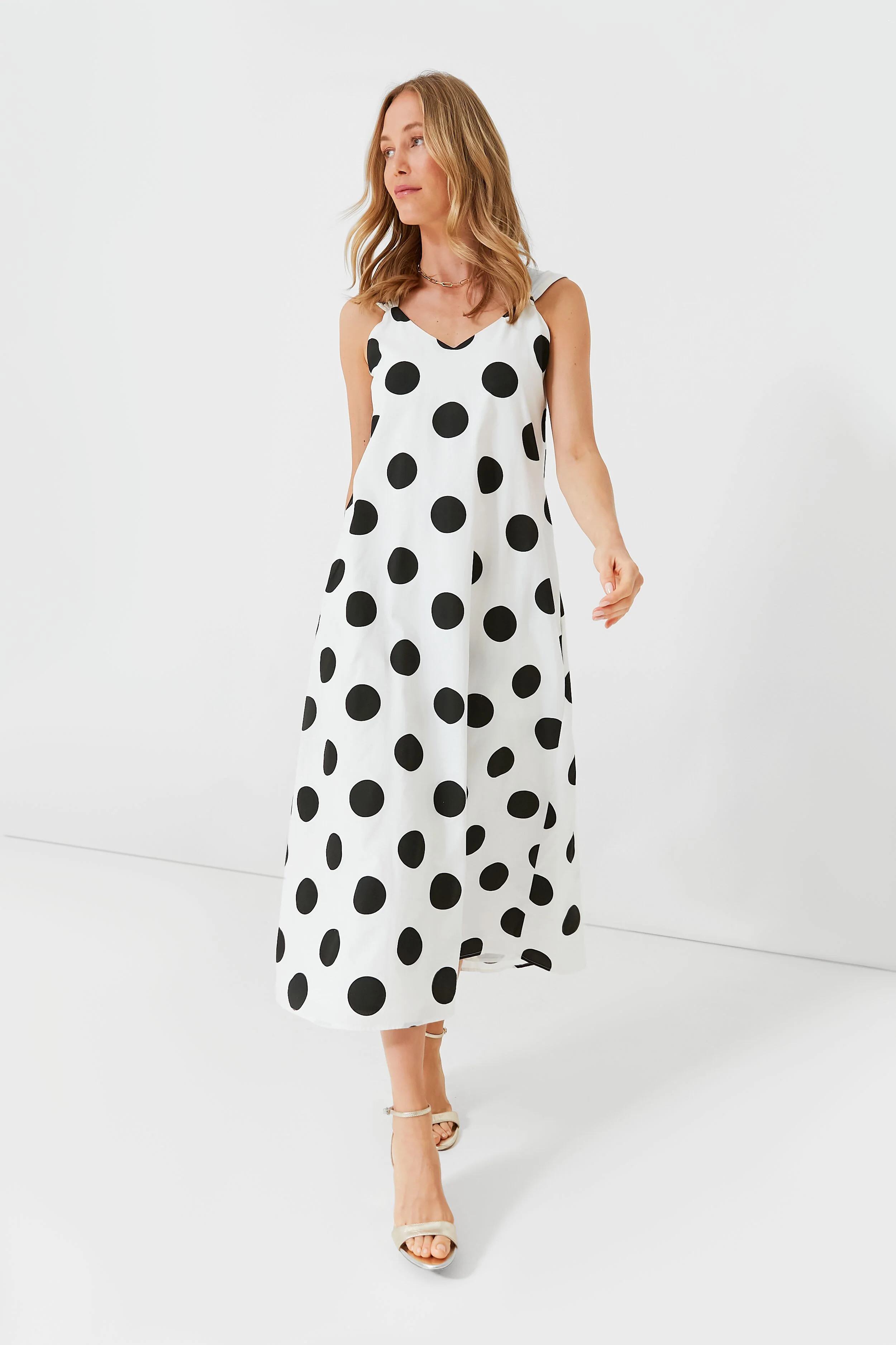 White Polka Dot Conrad Dress | Tuckernuck (US)