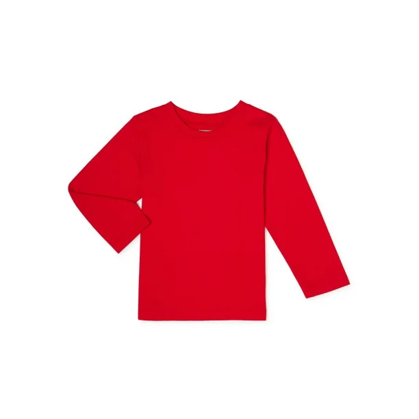 Garanimals Baby Boy & Toddler Boy Long-Sleeve Solid T-Shirt (12M-5T) | Walmart (US)