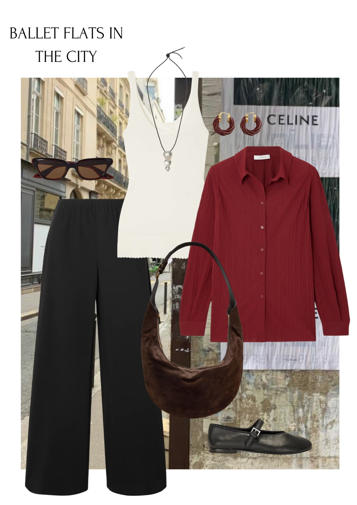 Ballet flats in the city