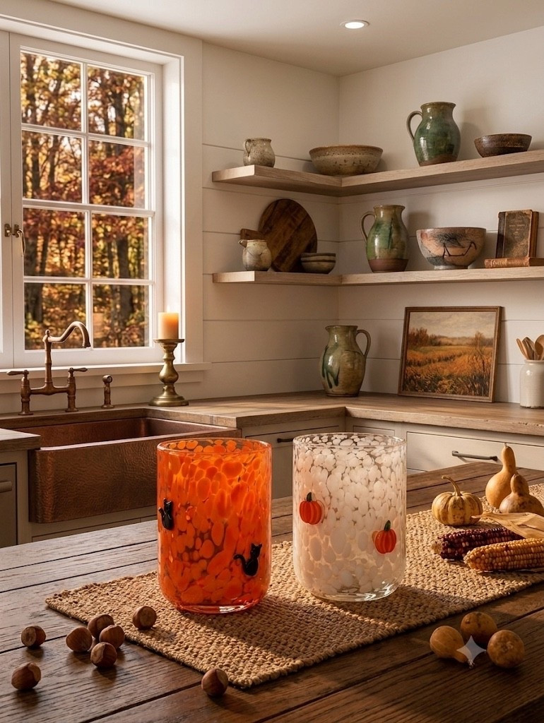 Anthropologie look for less fall and Halloween drinking glasses. These will sell out early so grab them while you can!

#LTKHome #LTKSaleAlert #LTKSeasonal