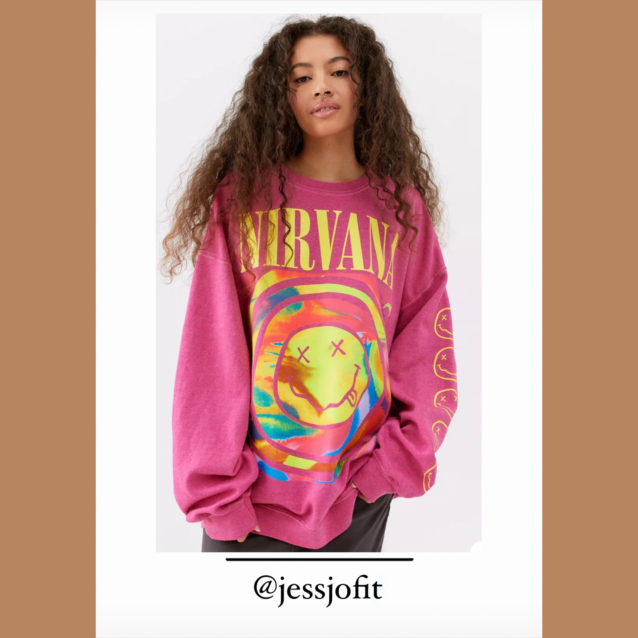 Nirvana graphic sweatshirt. 

#urbanoutfitters #nirvana 

#LTKstyletip #LTKsalealert #LTKunder100