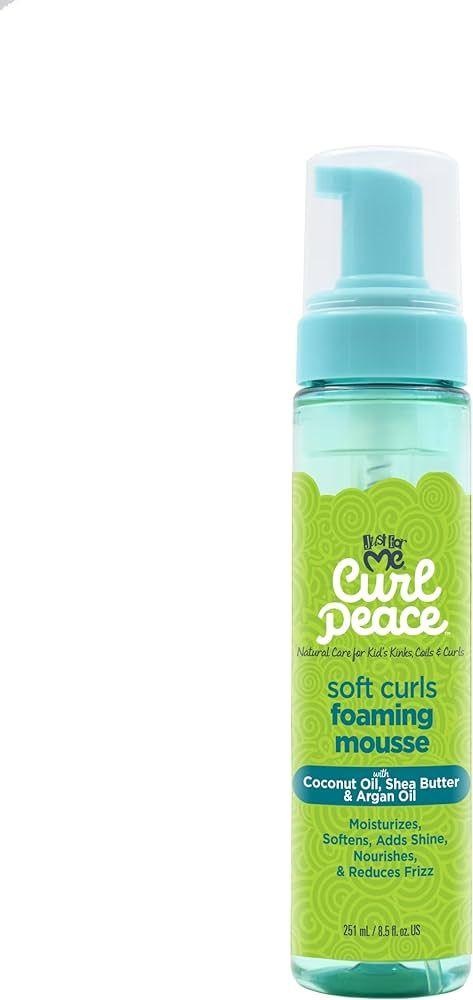 Just For Me Curl Peace Soft Curls Foaming Mousse, 8.5 oz (1 Pack) | Amazon (US)