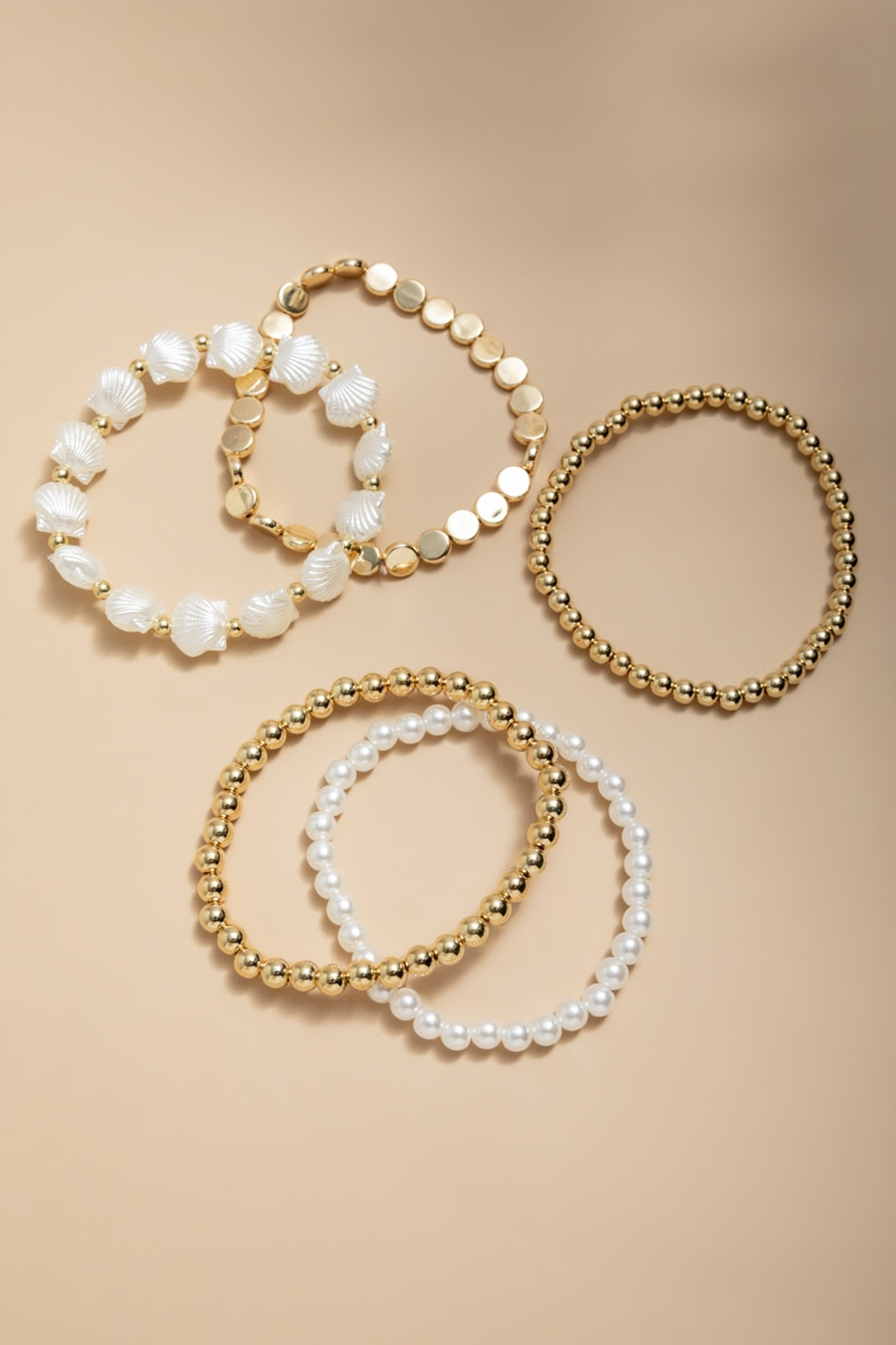 Tina Shell Beaded Bracelet Set | Francesca's