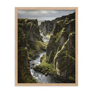 Minted® Icelandic Canyon Framed Art by Taryn Schumacher | Pottery Barn Teen | Pottery Barn Teen