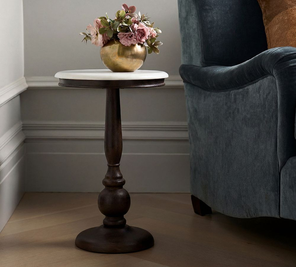 Scarlett Round Accent Table (14") | Pottery Barn (US)