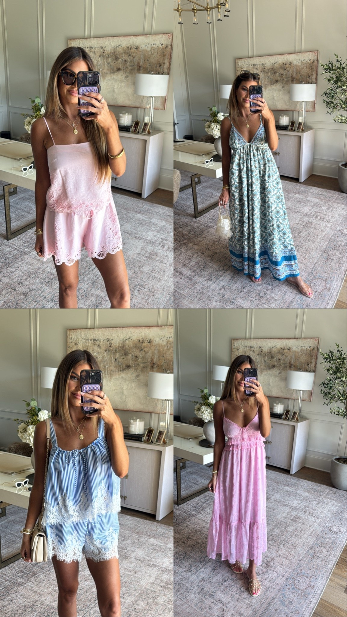 What I’m bringing with me on vacation! Everything is from Nordstrom!!  @nordstrom #nordstrompartner

Pink set top & bottom: size small 
Blue dress: size small 
Blue set: size small 
Pink dress: size small

#LTKootd #LTKgrwm #LTKmomlife