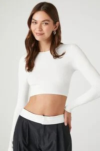 Seamless Long-Sleeve Crop Top | Forever 21 (US)