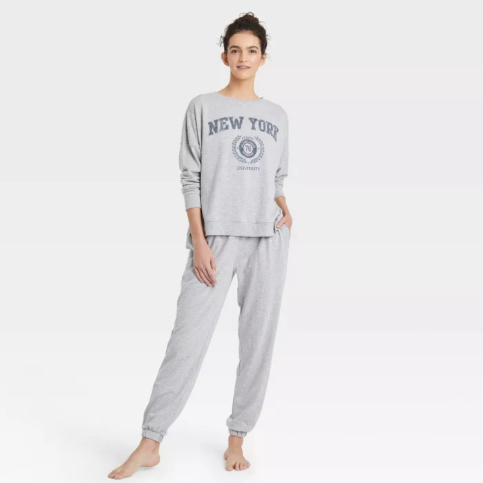 Women's French Terry Lounge Sweatshirt - Colsie™ Gray | Target