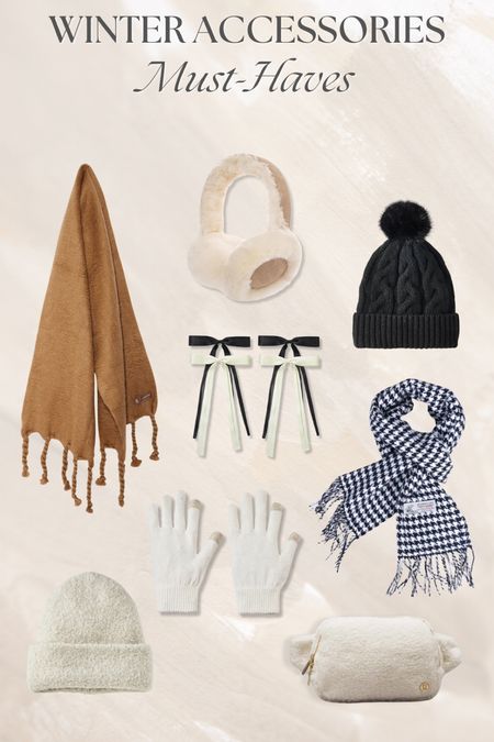 Winter accessories must-haves! Give me all the beanies and comfy scarfs please! But don’t forget the bows 🤍

#LTKSeasonal #LTKstyletip #LTKfindsunder100